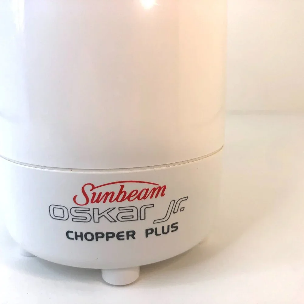Vintage Sunbeam Oskar Jr. Chopper Plus Mini Food Processor Model 14131